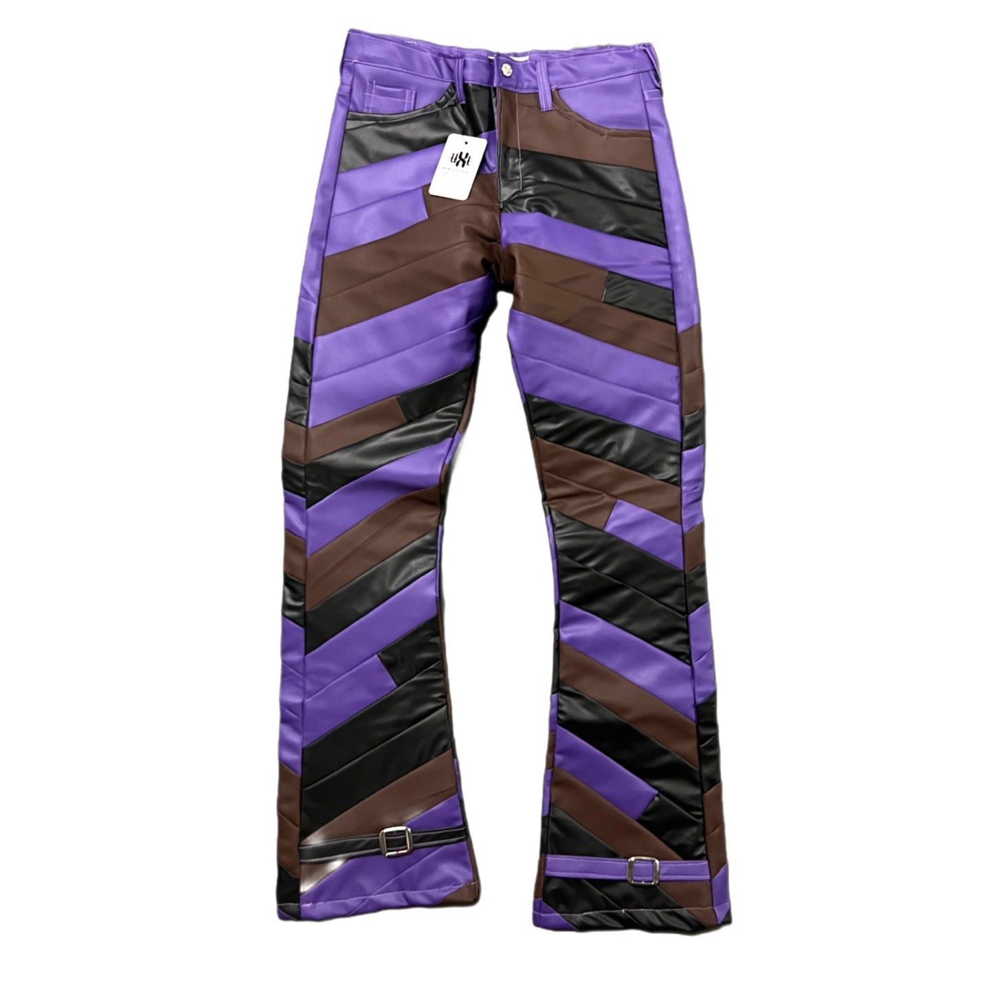 PURPLE HAZE LEATHER PANTS