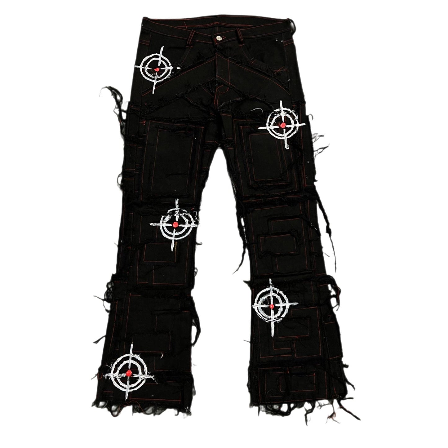 BULLS EYE DISTRESS PATCHWORK