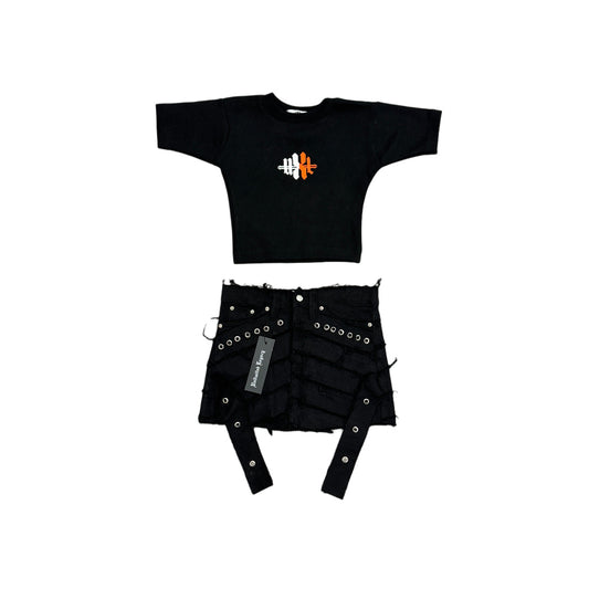 UXL “Steeze Authority” Rebel Skirt Set)