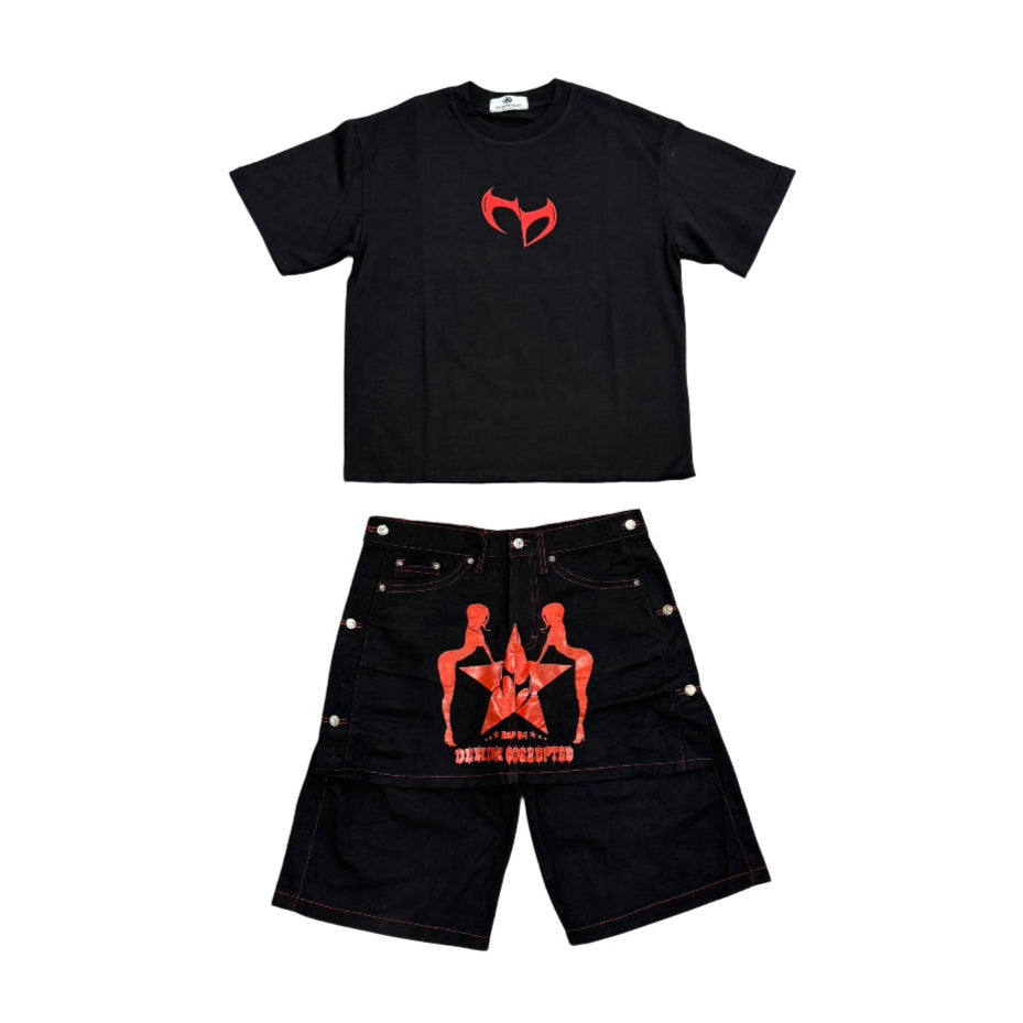 CORRUPTED DETACHABLE SET (Black on Black)