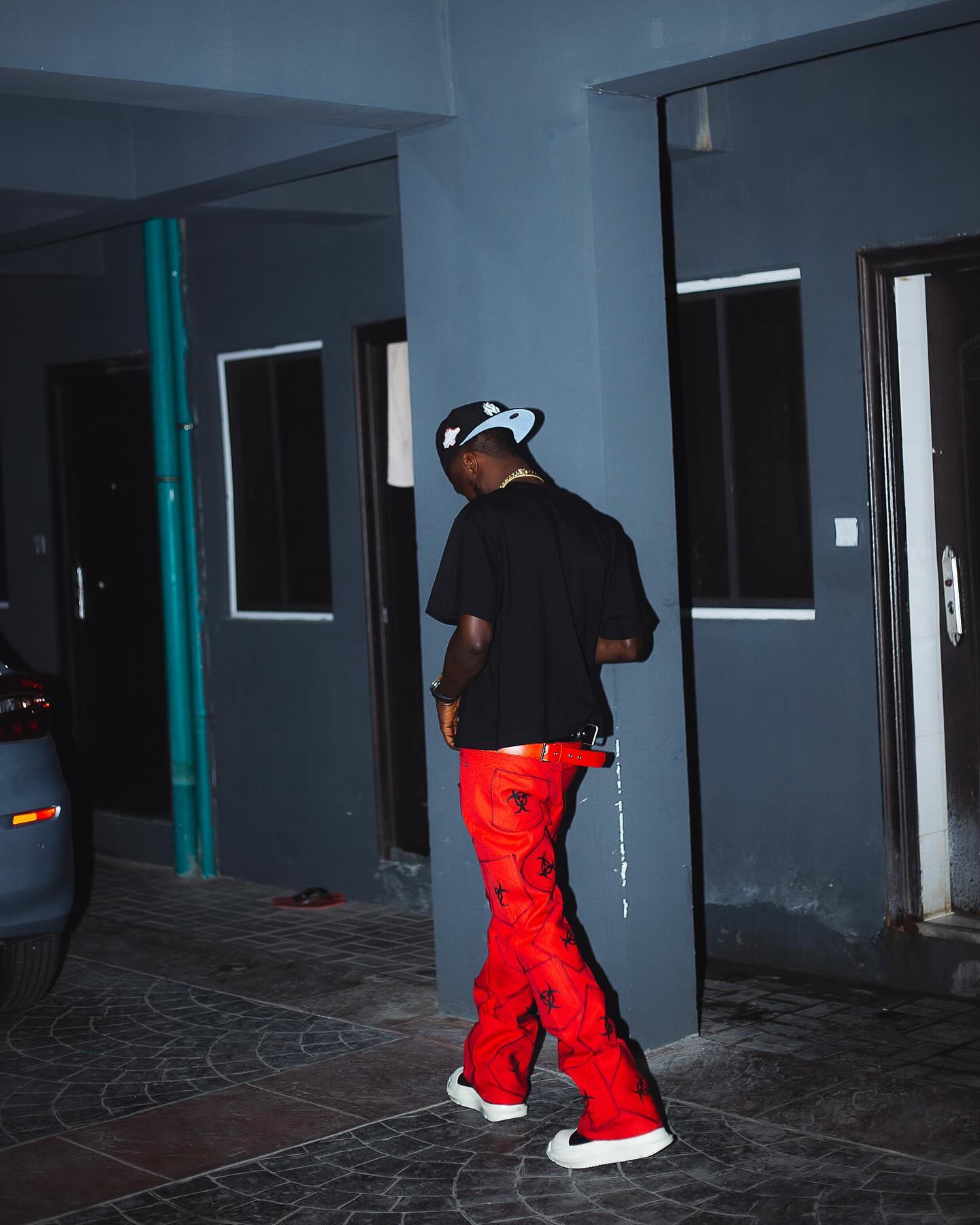BIOHAZARD FLARED JEANS
