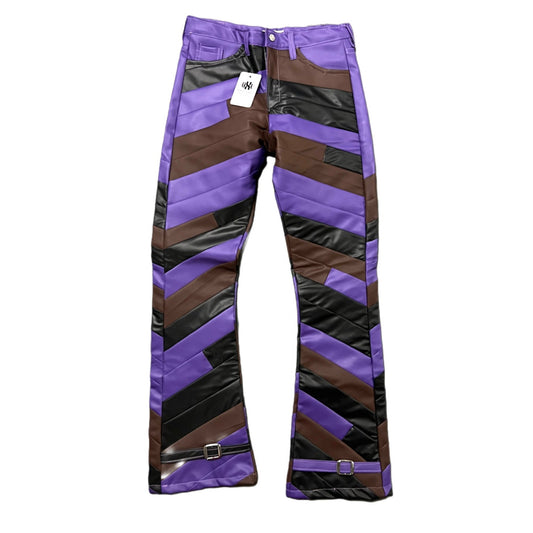 PURPLE HAZE LEATHER PANTS